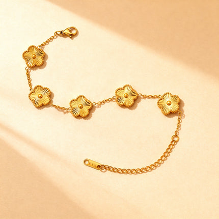 Four-Leaf Clover Charm Bracelet Collection