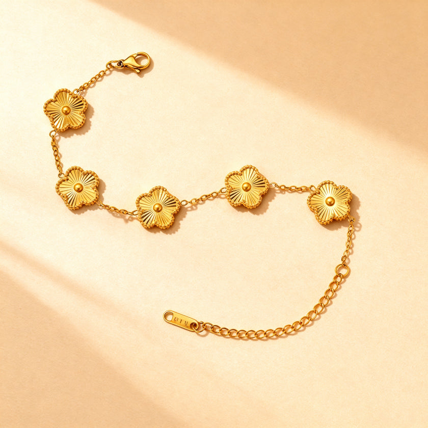 Four-Leaf Clover Charm Bracelet Collection