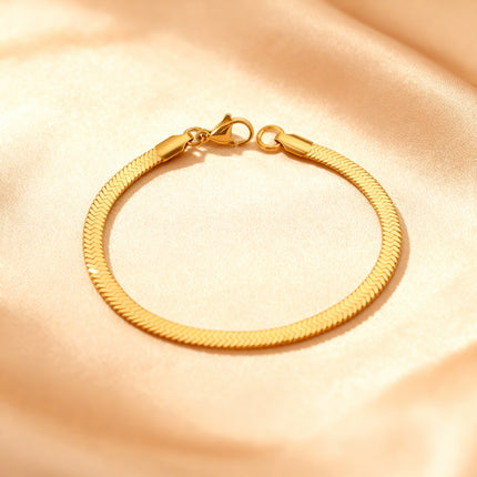 Golden Herringbone Bracelet