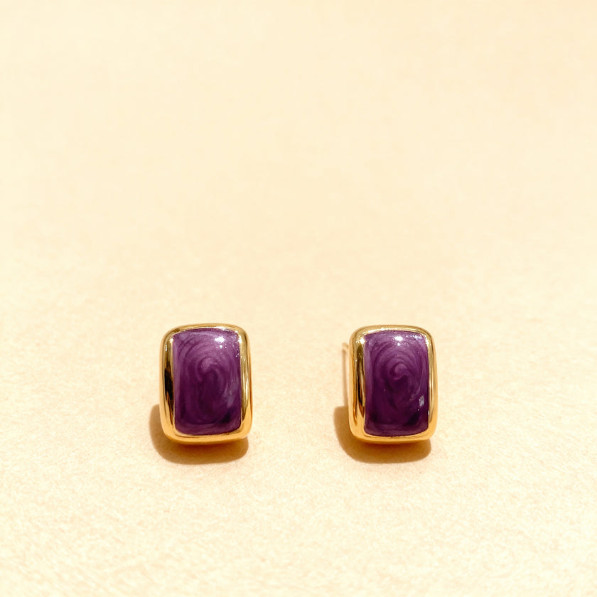 Elegant Rectangular Stud Earrings