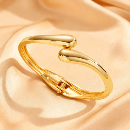 Geometric Gold Cuff Bracelet