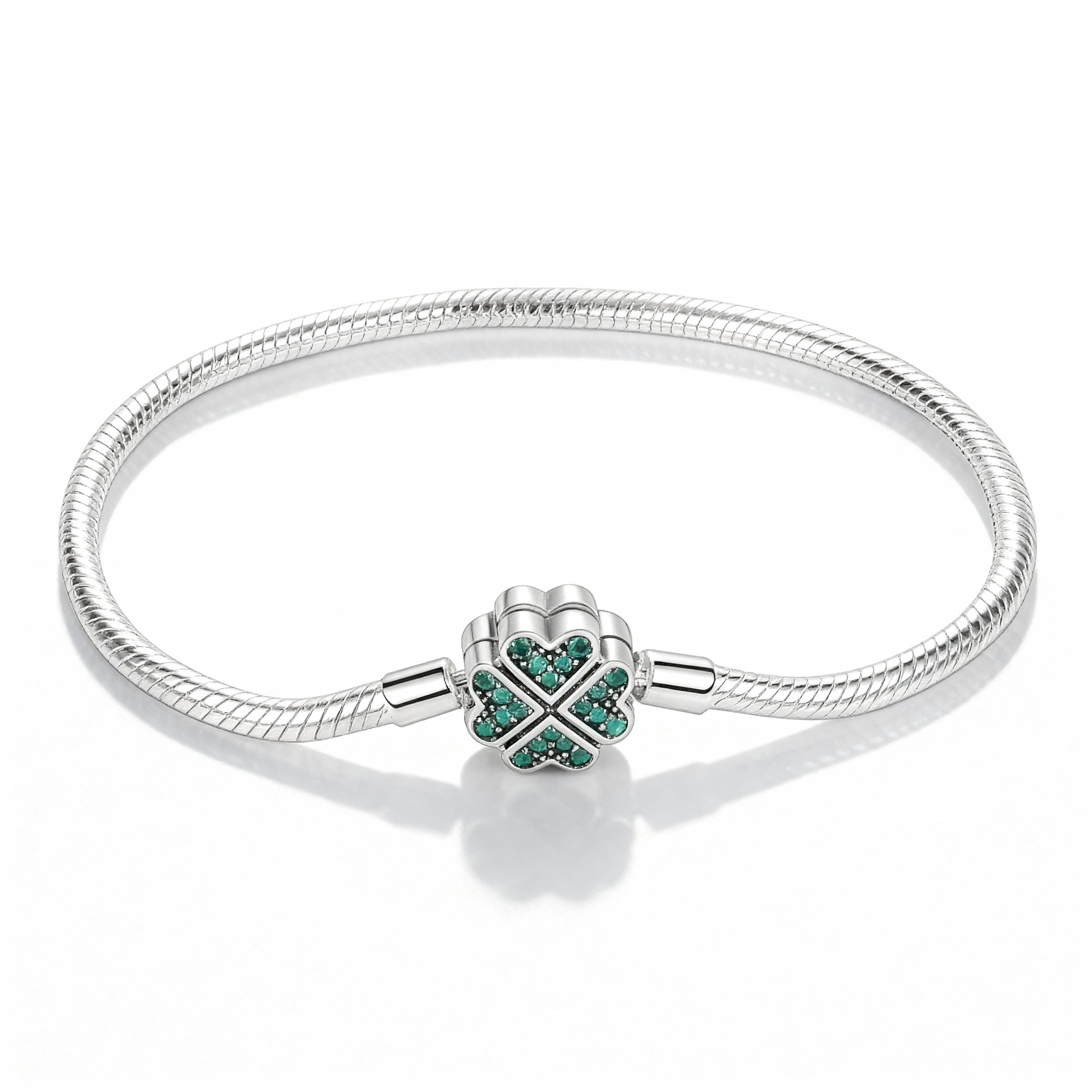 Four-Leaf Clover Charm Bracelet