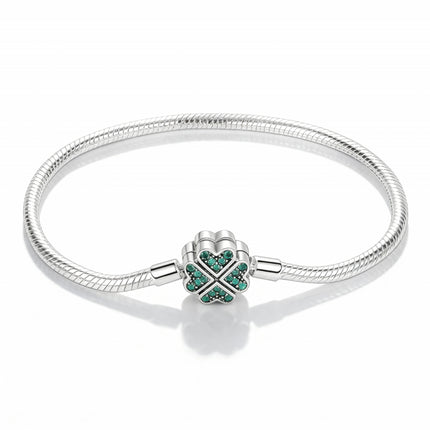 Four-Leaf Clover Charm Bracelet