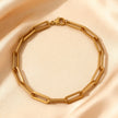 Bold Gold Link Chain Bracelet