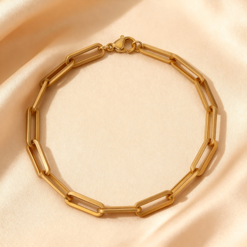 Bold Gold Link Chain Bracelet