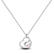 Silver Double Heart Necklace