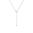 Silver Butterfly and Star Lariat Necklace